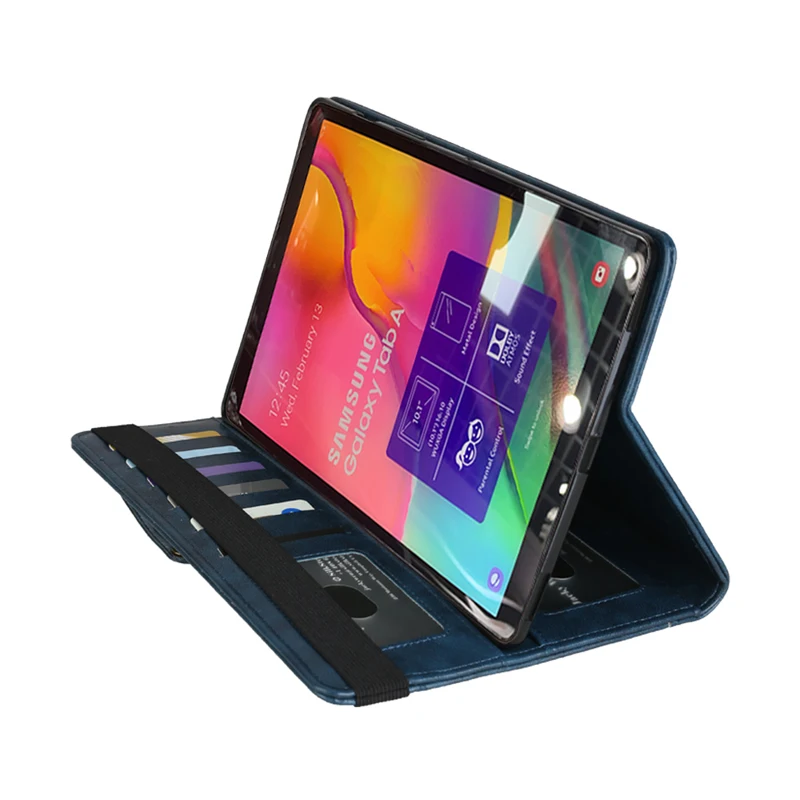 Для samsung Tab T515 Ретро книжный кожаный чехол многофункциональный кошелек Подставка смарт-чехол для samsung Galaxy Tab A 10,1 T510 с подставка для ручки