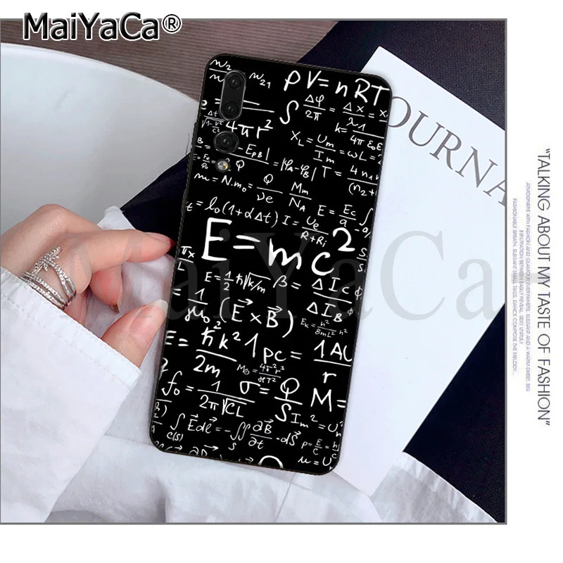 MaiYaCa E = mc2 математических формул физической formula Телефон чехол для Huawei P9 10 плюс 20 pro mate9 10 lite honor 10 view10