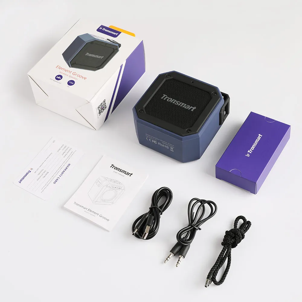 Tronsmart Element Groove(Force Mini) IPX7 водонепроницаемый превосходный басовый Саундбар Bluetooth 4,2 настоящий TWS для компьютера, телефона - Цвет: Blue