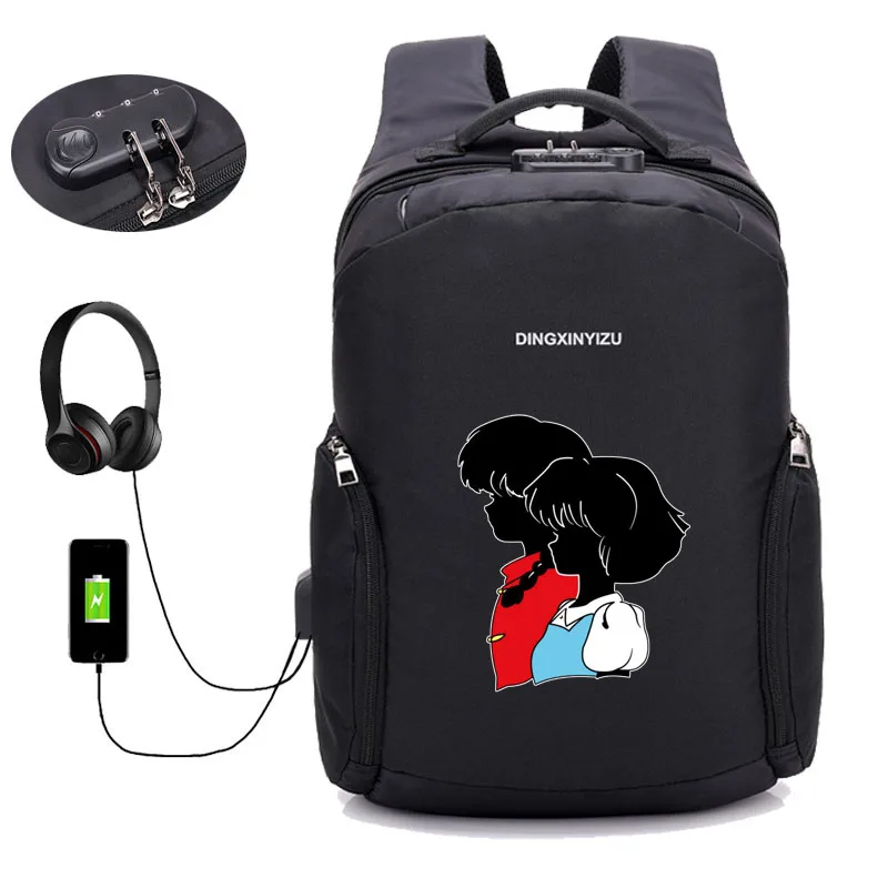 Обувь для косплея Аниме рюкзак инуяся USB внешним отверстием Анти-Вор дорожная