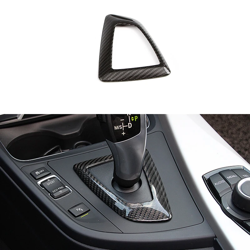 

100% Carbon Fiber Fit For BMW 1 Series F20 12-16 & 2 Series 14-17 & 3 Series 13-17 & 4 Series 14-17 Gear Shift Panel Cover Trim