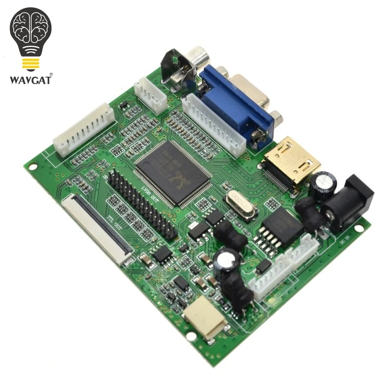 WAVGAT HDMI VGA av экран модуль дисплея для Pcduino Banana Pi без cluding 7 дюймов Raspberry IPS LCD|ЖК-модули|