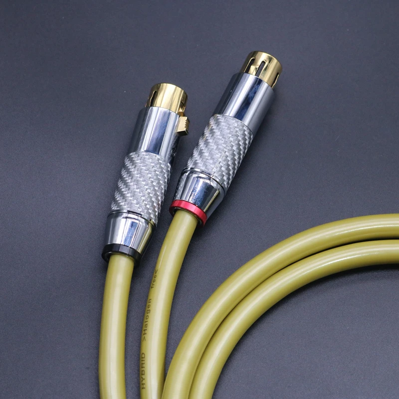 HI END посеребренный XLR сбалансированный кабель HIFI женский и мужской аудио