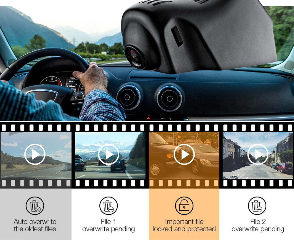 Jabriel Авто Wifi Скрытая 1080P Автомобильная камера dash cam Вождение видео рекордер камера заднего вида для LandRover Range Rover Sport EVOQUE
