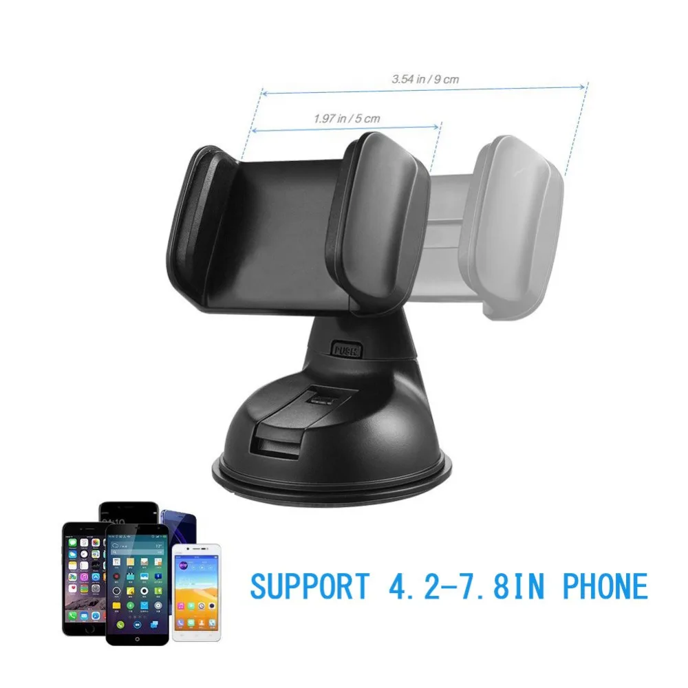 Ascromy Car Phone Mount Universal Cell Phone Holder for Xiaomi Redmi Note 7 Pro iPhone X XS Max XR 8 Dashboard Windshield Stand