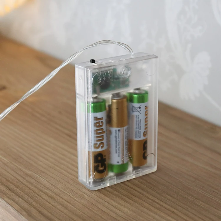 Мини микро Питание от батареи светодиодная гирлянда медная проволока сказочные