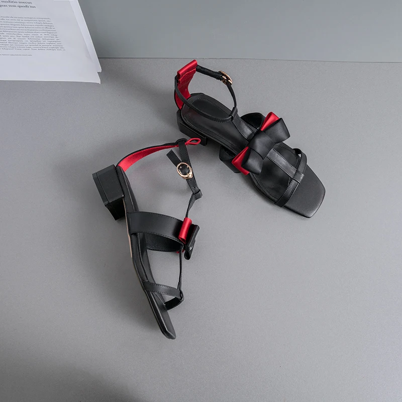 Женские модные сандалии элегантная женская обувь из натуральной кожи с