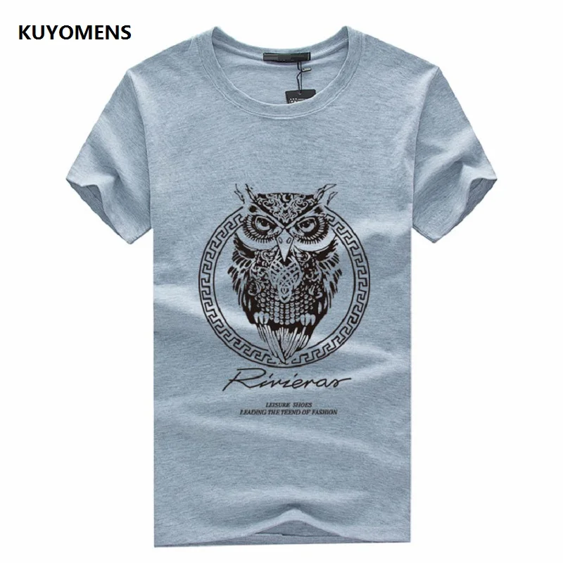 KUYOMENS Новое поступление мужских футболок S-5XL размера плюс модные летние футболки