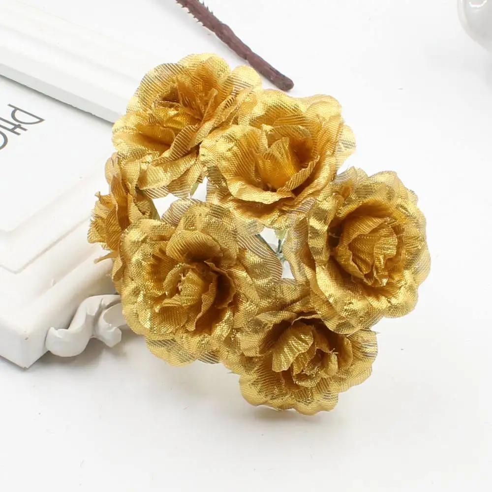 6 шт. искусственные шелковые цветы для украшения свадьбы|Искусственные и сухие цветы| |