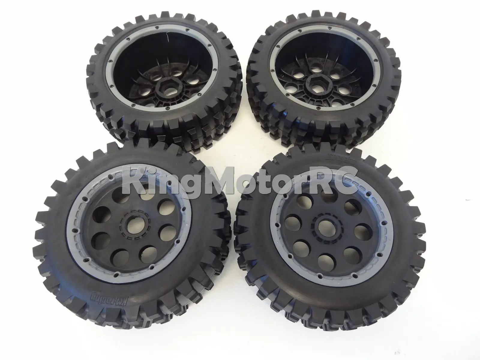 King мотор T1000 Knobby колеса набор из 4 шин диски подходят для HPI baha 5 T 5SC Rovan | Игрушки и
