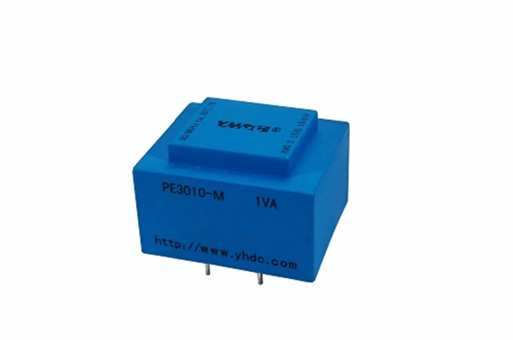 YHDC PE3010-M Power 1VA 220V/2*12V Инкапсулированный трансформатор для монтажа на печатной