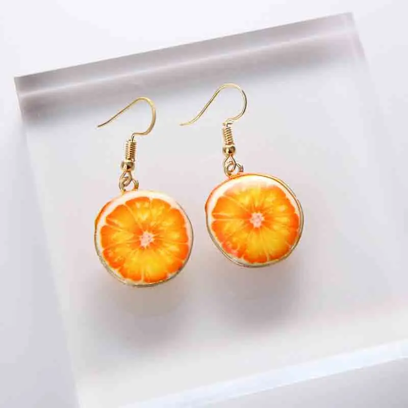 Korean temperament cute earrings fruit watermelon strawberry kiwi long female | Украшения и аксессуары