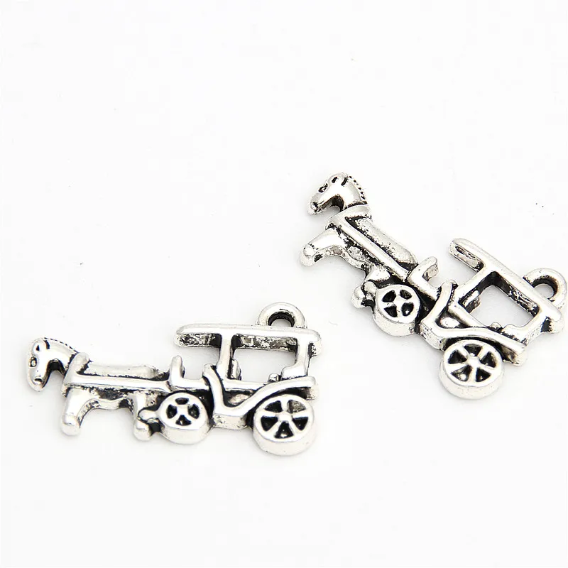 10pcs Horse Carriage Charms Silver Color Pendant For Handmade Diy Jewelry A2937 | Украшения и аксессуары