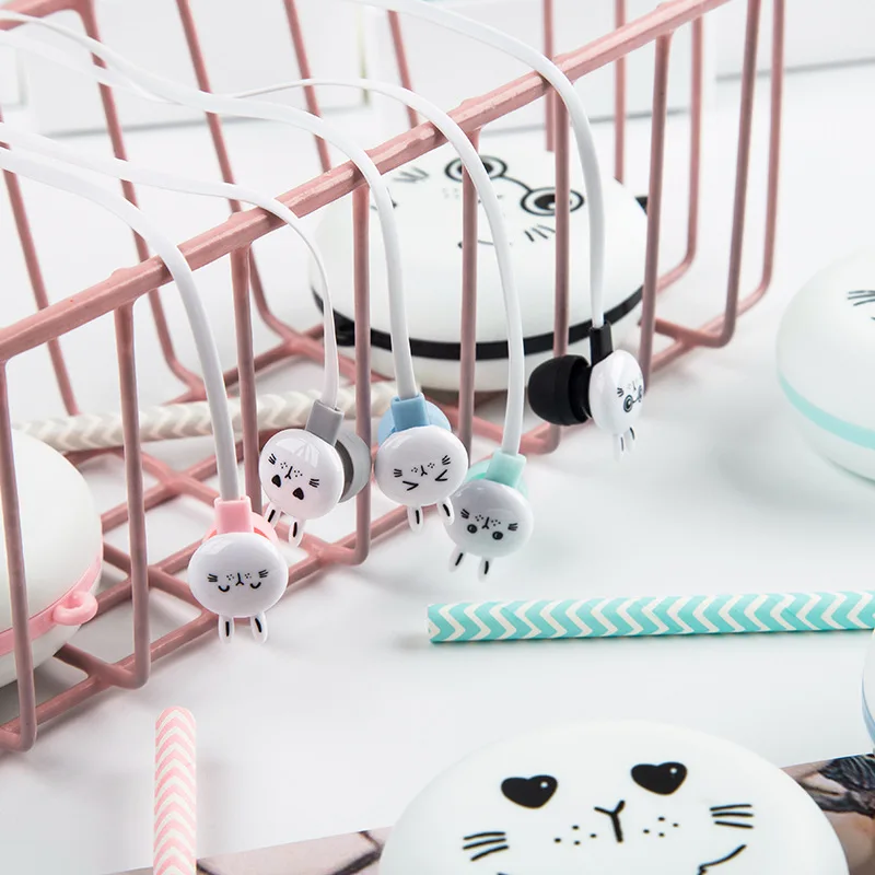 CHICLITS High Quality Lovely Cartoon Rabbit Earphones Stereo Music Universal Earplugs For OPPO VIVO Mp3 Player fone de ouvido |