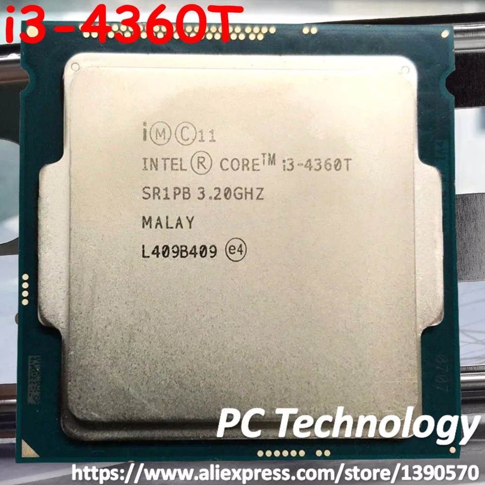 Оригинальный процессор Intel core 3 20 SR1PB 4360 ГГц 4 м 35 Вт 22 нм LGA1150 i3 T двухъядерный