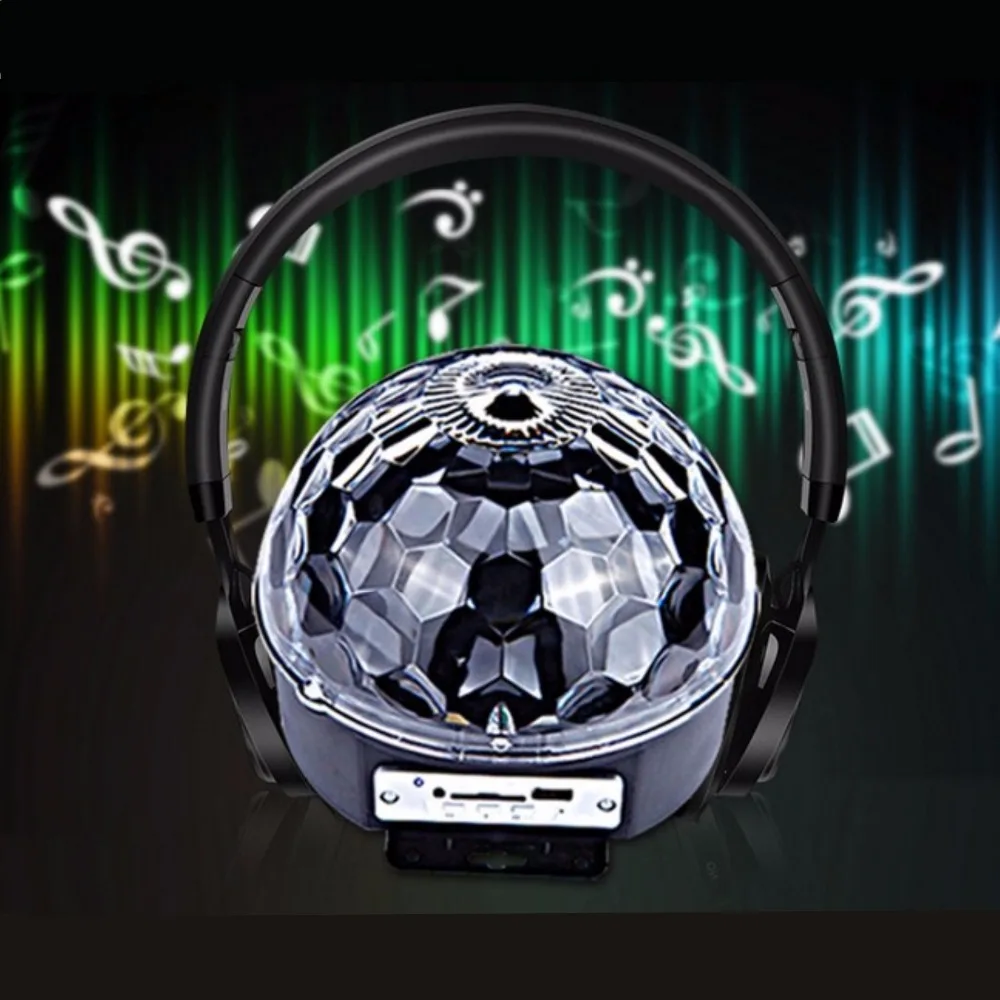 USB MP3 6/9 LED RGB пульт дистанционного управления магический хрустальный шар Ktv диско