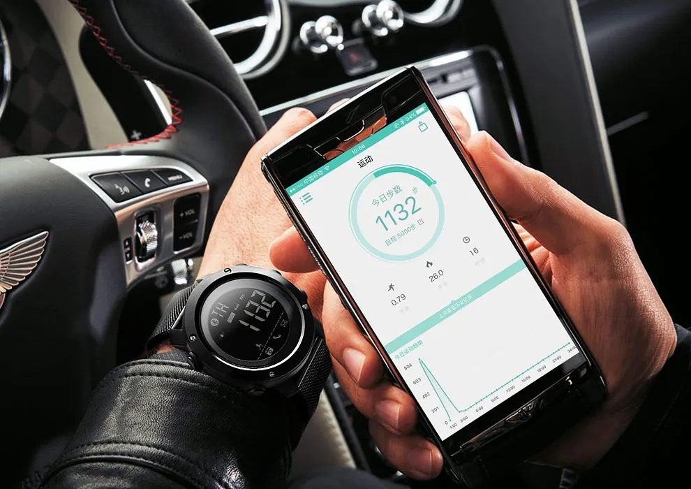 Bluetooth Смарт спортивные часы мужские многофункциональные калории шагомер приложение напоминание о звонках водонепроницаемые цифровые наручные часы Мужские часы