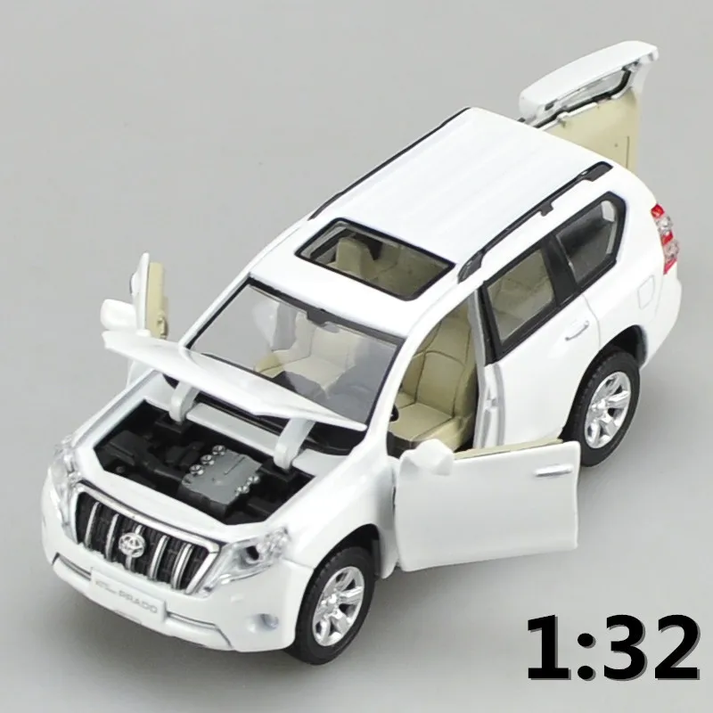 Высокая имитация Supercar 1:32 Масштаб сплава оттягивать назад Toyota Overbearing Prado Suv автомобили коллекция металлические модельные игрушки