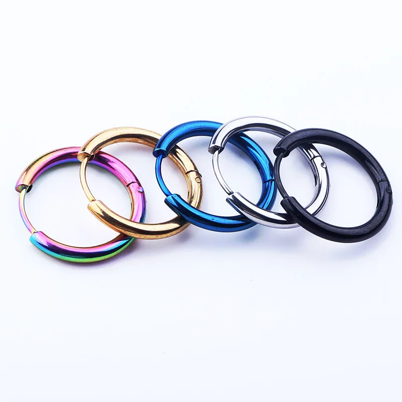 Серьги кольца из нержавеющей стали в стиле панк|earrings huggies|fashion hoop earringshoop earrings |