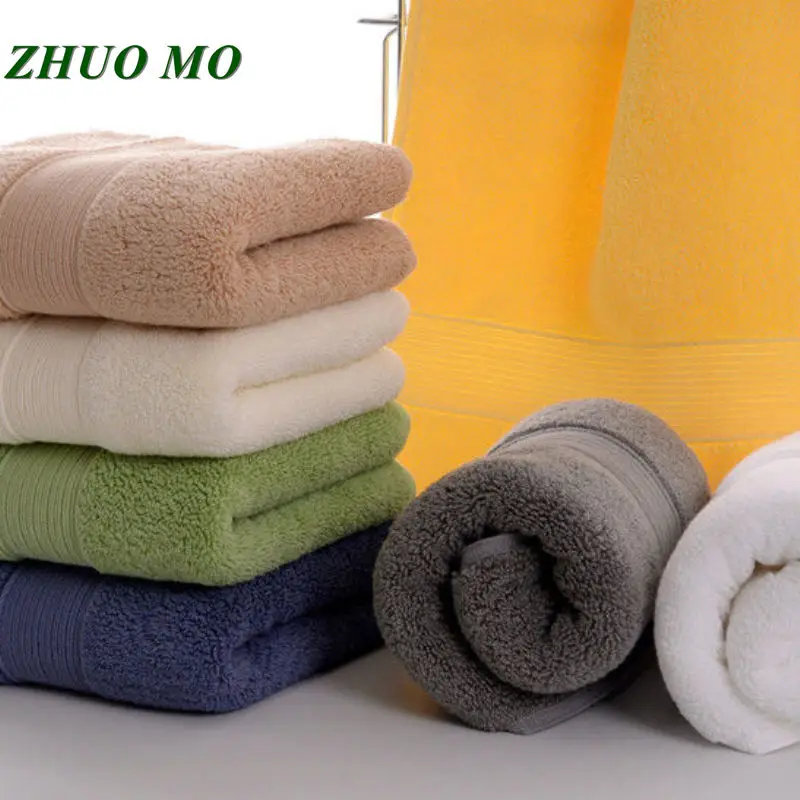 

ZHUO MO 2pcs Egyptian Cotton Face Towel bathroom Solid Color Sports Towel 5 Star Hotel Home Use High Quality 36*76cm Face Towels