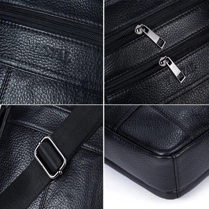 MVA черная сумка мужская из натуральной кожи для плеча сумки через плечо широкий