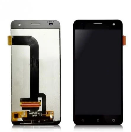 Pantalla LCD para Fly fs504, repuesto de montaje de digitalizador con pantalla t&aacute;ctil, color negro, blanco y dorado-0