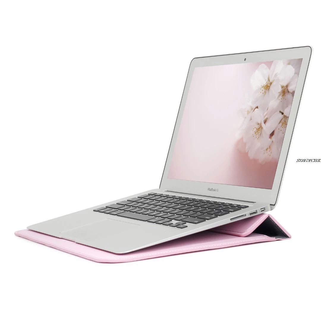 Защитная сумка из искусственной кожи для Macbook Air 13 Pro retina 12 15 чехол для ноутбука Macbook new Air 13 A1932 чехол-подставка A2159