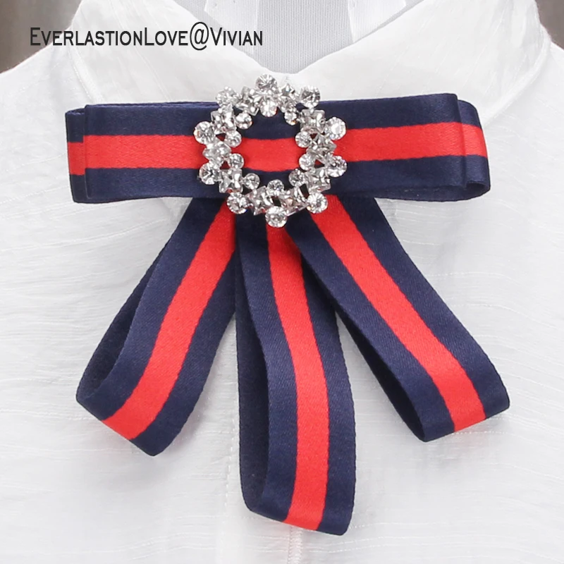 SQ Vintage Fabric Bow Brooches for Women girls High Quality Wedding Party jewelry ribbon collar brooch pins Garment Accessories | Украшения