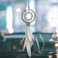 dream catcher car accessory interior for girls feather car mirror hanging pendant in auto ethnic home decor lucky car ornaments