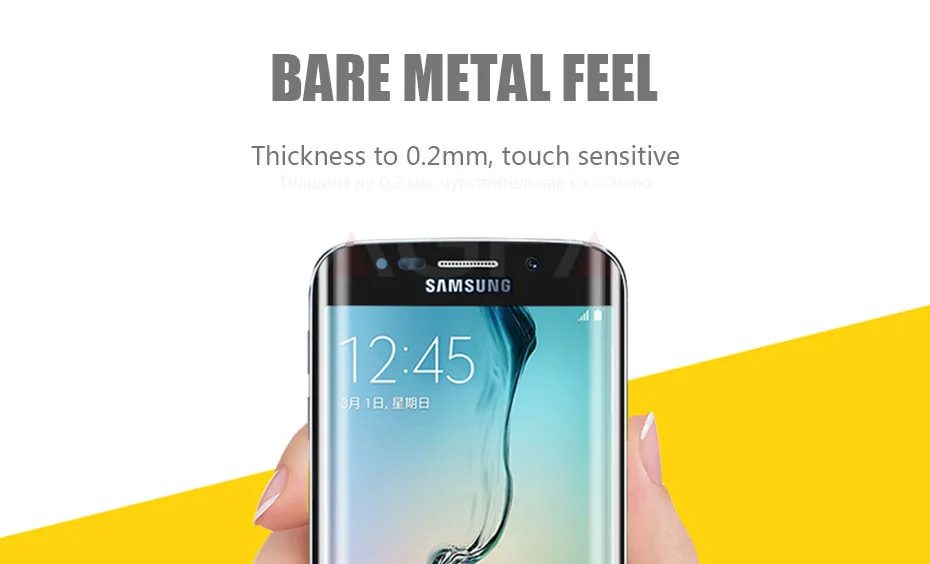 NAGFAK Защитное стекло для samsung Galaxy S7 S6 Edge закаленное защитное стекло для экрана 3D изогнутое стекло для samsung S7 пленка