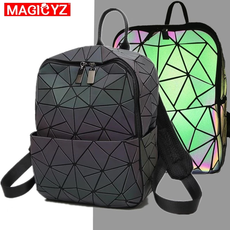 MAGICYZ голограмма геометрический Алмазный Клетчатый Рюкзак светящиеся