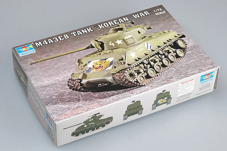 

Trumpet 07229 1:72 American M4A3E8 tank (T80 crawler) Assembly model