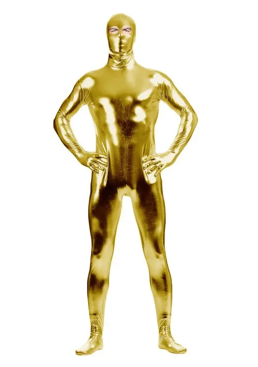 Комбинезон мужской с открытыми глазами блестящий цельнокроеный костюм