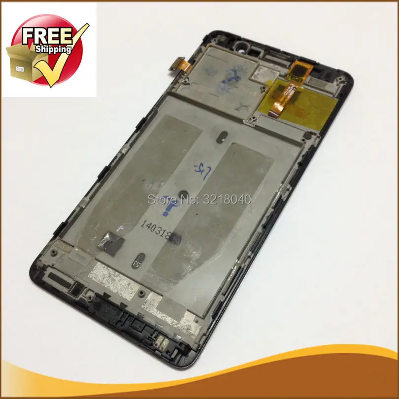 1 шт. ЖК дисплей для lenovo s860 860 дигитайзер сенсорного экрана сменная рамка в сборе