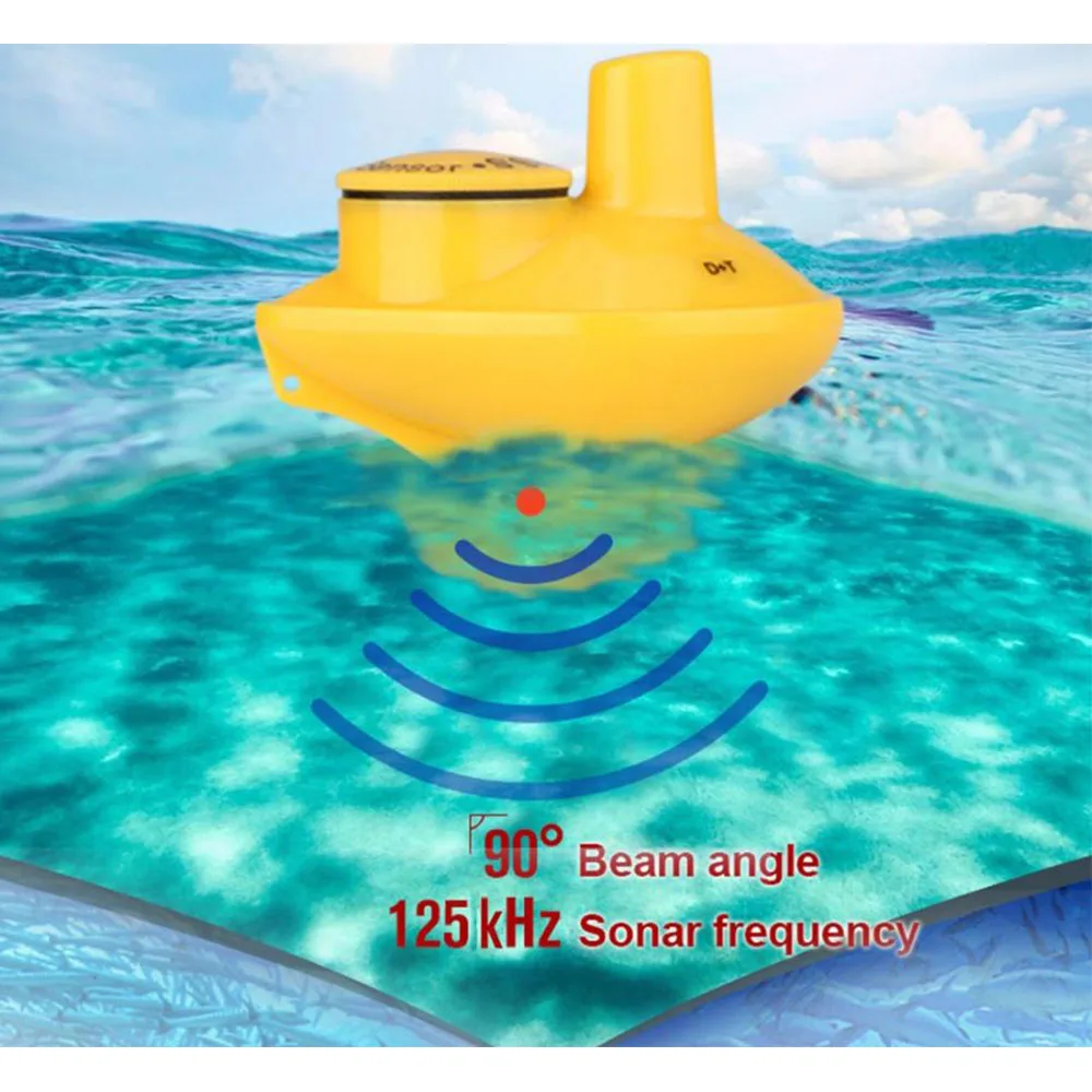 LUCKY FF518 беспроводной Sonar часы рыболокатор портативный эхолот легкий цветной