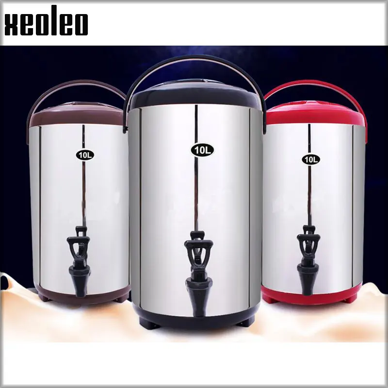 XEOLEO Bubble tea изоляции бочонок для хранения 10L ведро из нержавеющей стали