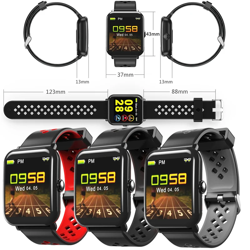 

JingTider DM06 Smart Watch IP68 Waterproof Activity Fitness Tracker Heart Rate Monitor Smartwatch Alarm Calories For IOS Android