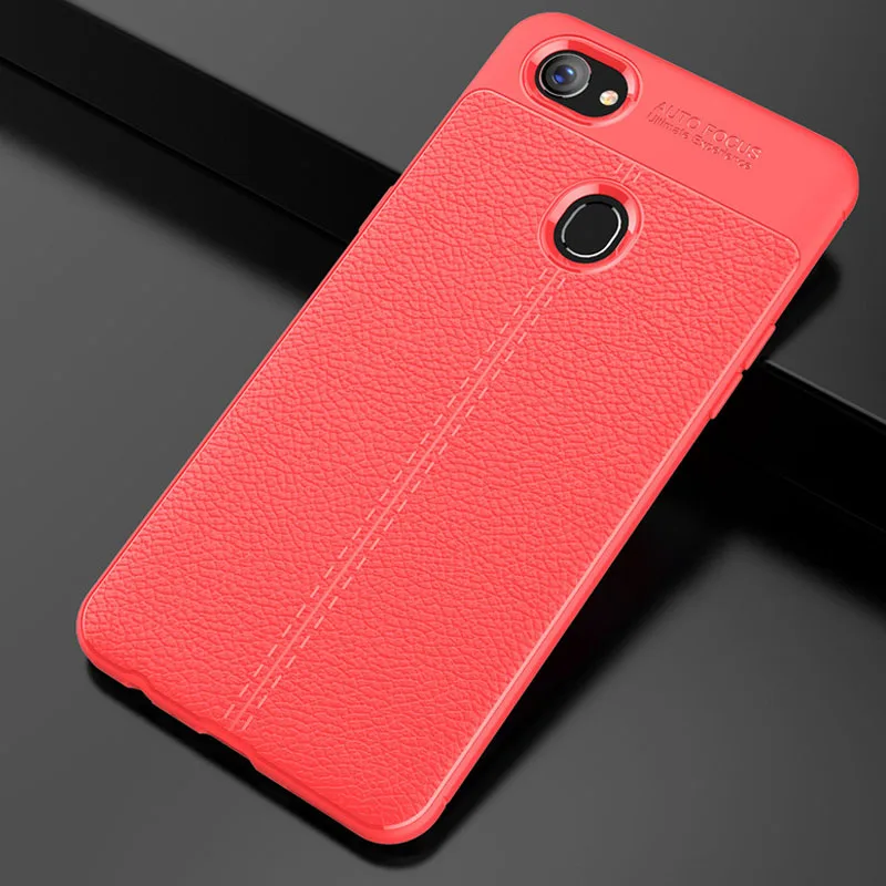 Роскошный кожаный мягкий чехол YUETUO из ТПУ для телефона oppo f7 f 7 2018 силиконовые