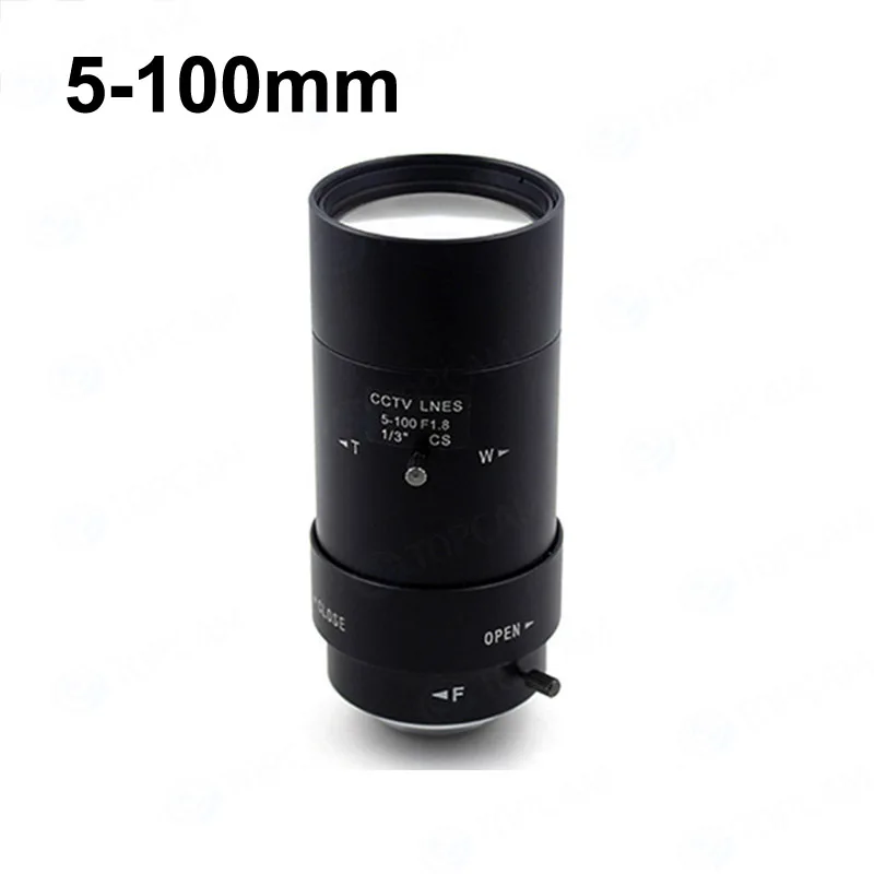 5 100 мм CS F1.8 1/3 &quotварифокальный зум Ручной Радужный объектив для камеры