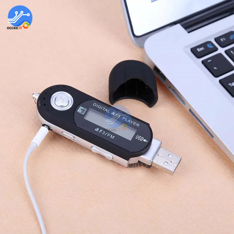 USB mp3 плеер цифровой ЖК дисплей поддержка TF карты 32 ГБ FM радио музыка Hi Fi MP3