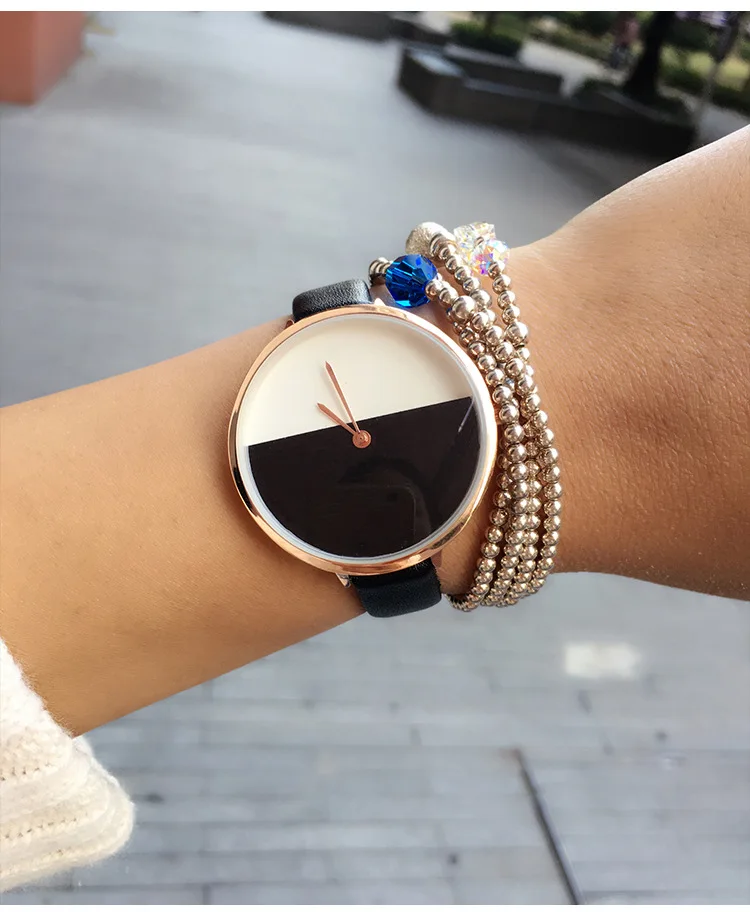 Топ Роскошные брендовые модные женские туфли часы Для женщин тонкий кожаный