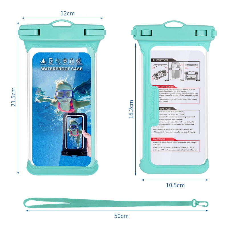 Универсальный Водонепроницаемый Чехол для iPhone X XR XS MAX 8 7 6 5 Swiming Pouch чехлы для телефонов 6," для huawei Xiaomi подводный чехол для телефона