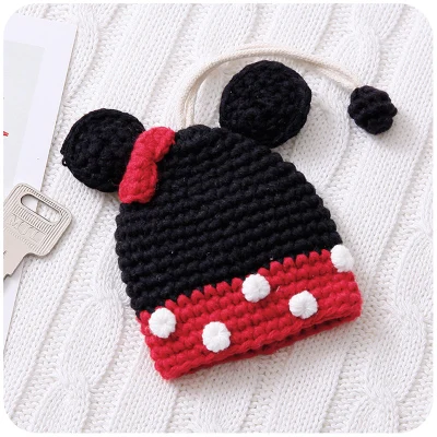 mouse Key Wallets Kweco Вейдер, хит, высокое качество, ручная работа, кошелек для ключей, модный, Повседневный, с затягивающимся шнурком, для женщин, мультфильм, брелок для ключей, ключница - Цвет: mouse Key Wallets