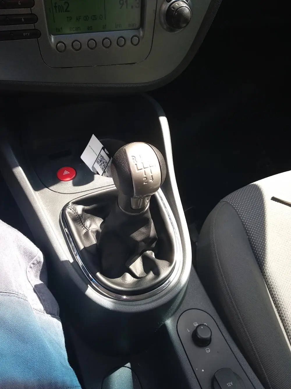 5 скоростей 6 передач MT Car gear ручка переключения с кожаным ботинком для SEAT LEON II (2005