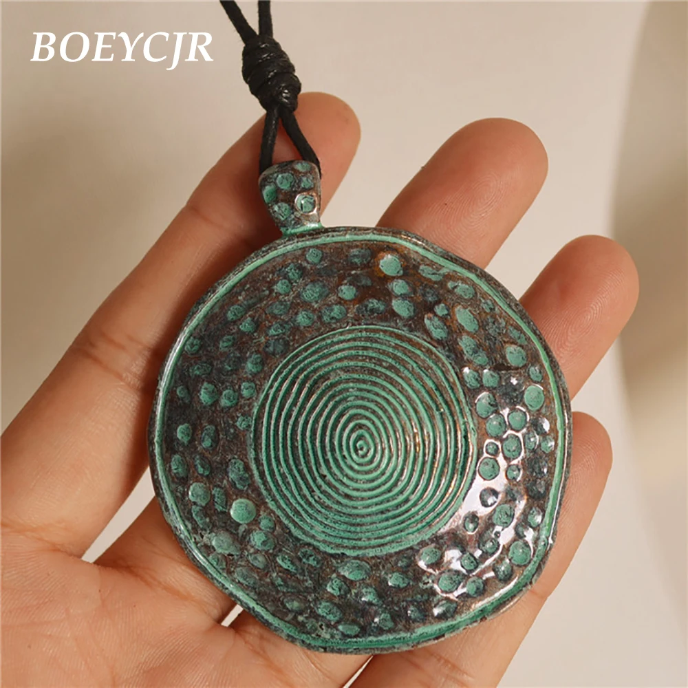 BOEYCJR винтажное ожерелье из сплава тотемная Подвеска Ожерелье веревочная цепочка