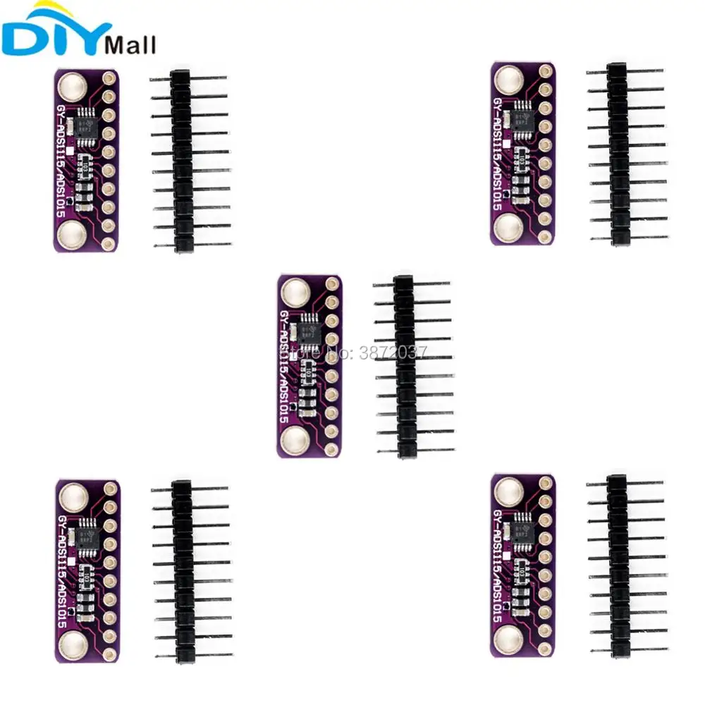 5 шт./лот GY ADS1015 ADS1115 12 бит аналоговый в цифровой преобразователь ADC модуль