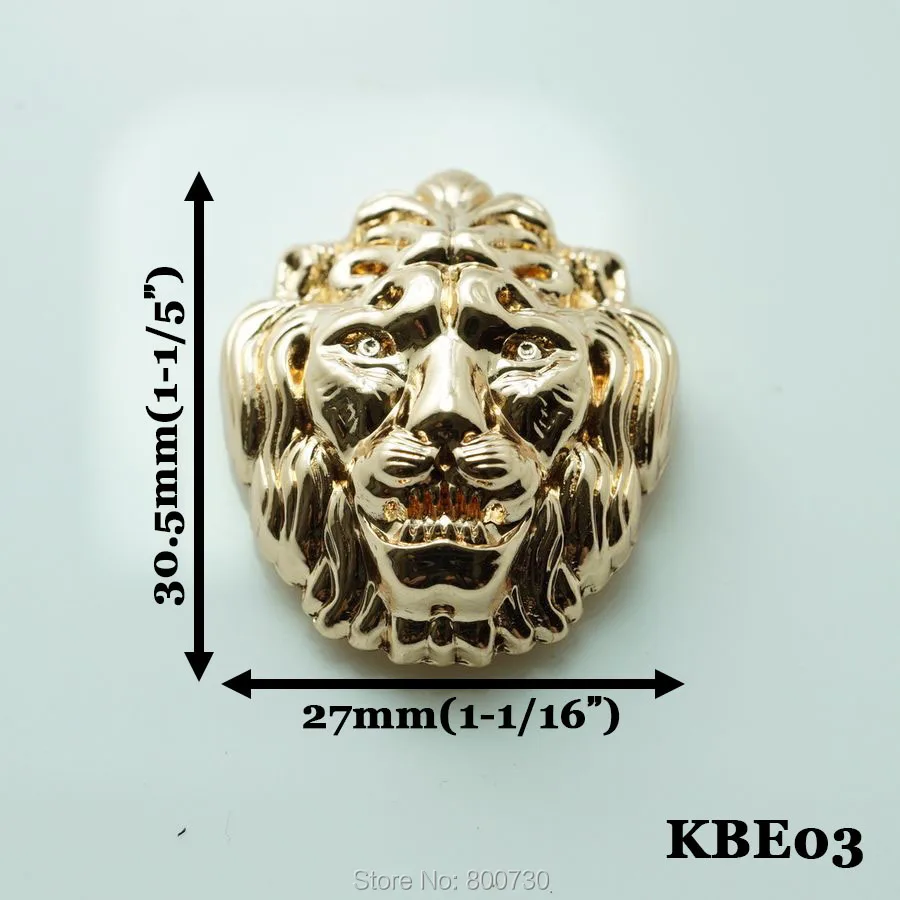 (KBE03) оптовая продажа 50 шт. большой Кончо с львиной головкой отверткой кожевенное