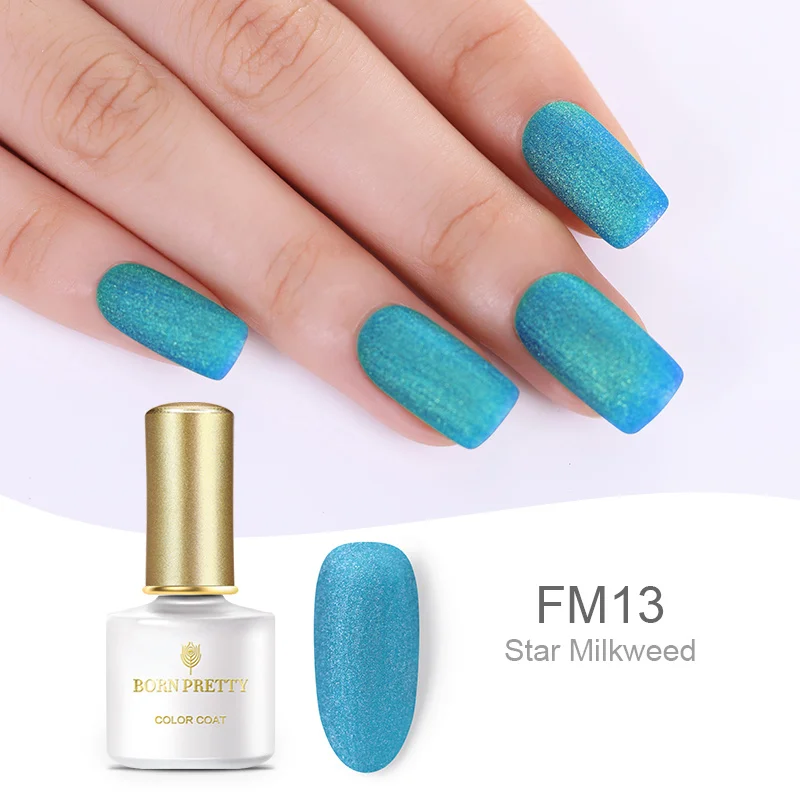 BP-FM13 BORN PRETTY матовый гель для ногтей 6 мл флуоресцентный тусклый замачивающийся УФ Гель-лак для ногтей серебряный черный лак для маникюра - Цвет: BP-FM13