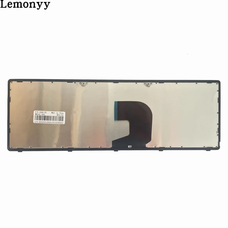 Новая клавиатура США для lenovo Ideapad Z500 Z500A Z500 Z500G P500 US клавиатура для ноутбука с серебристой рамкой без подсветки