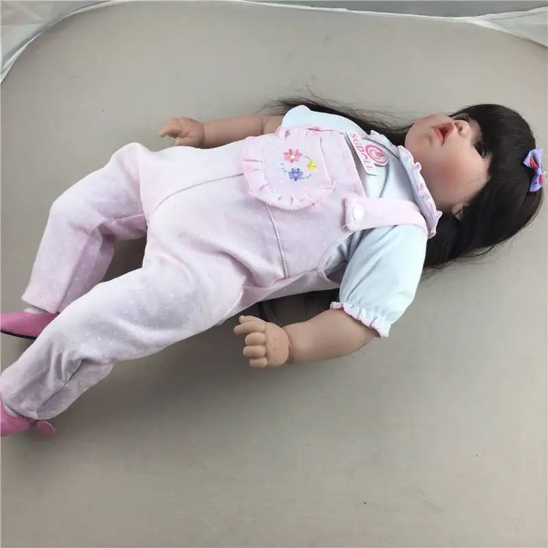 55 см/22 ''Reborn малыша Куклы ручной работы реалистичные силиконовые виниловые